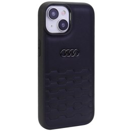 Audi GT Synthetic Leather iPhone 15 6.1" czarny/black hardcase AU-TPUPCIP15-GT/D2-BK
