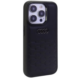Audi GT Synthetic Leather iPhone 15 Pro Max 6.7" czarny/black hardcase AU-TPUPCIP15PM-GT/D2-BK