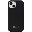 Audi Silicone Case iPhone 15 6.1" czarny/black hardcase AU-LSRIP15-Q3/D1-BK