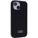 Audi Silicone Case iPhone 15 Plus 6.7" czarny/black hardcase AU-LSRIP15M-Q3/D1-BK