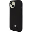 Audi Silicone Case iPhone 15 Plus 6.7" czarny/black hardcase AU-LSRIP15M-Q3/D1-BK
