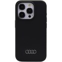 Audi Silicone Case iPhone 15 Pro Max 6.7" czarny/black hardcase AU-LSRIP15PM-Q3/D1-BK