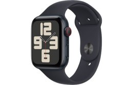 Apple Watch SE GPS + Cellular, 44mm Koperta z aluminium w kolorze północy z paskiem sportowym w kolorze północy - M/L