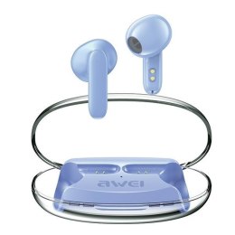 AWEI Słuchawki Bluetooth 5.3 T85 ENC TWS niebieskie