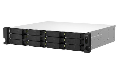 QNAP TS-1264U-RP-8G | 12-zatokowy serwer NAS, Intel Celeron, 8GB RAM, 2x 2,5GbE RJ-45, RP, RACK