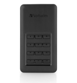 Dysk SSD zewnętrzny Verbatim Store 'n' Go Portable 256GB USB 3.0 Type-C z klawiaturą czarny