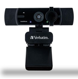 Kamera internetowa Verbatim AWC-03 4K UHD USB 2.0 z podwójnym mikrofonem czarna