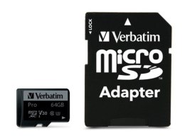 Karta pamięci Micro SDXC Verbatim 64GB Class 10 UHS-1 + adapter SD