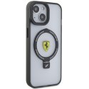 Ferrari FEHMP15SUSCAH iPhone 15 6.1" transparent hardcase Ring Stand 2023 Collection MagSafe