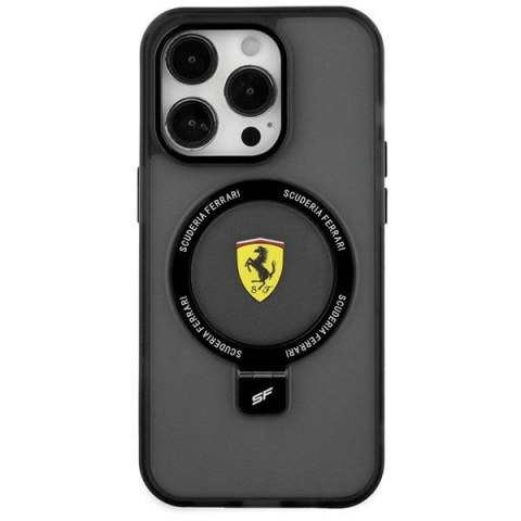 Ferrari FEHMP15SUSCAK iPhone 15 6.1" czarny/black hardcase Ring Stand 2023 Collection MagSafe