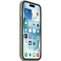 Etui Apple MT0Q3ZM/A iPhone 15 6.1" MagSafe popielaty brąz/clay Silicone Case
