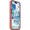 Etui Apple MT0V3ZM/A iPhone 15 6.1" MagSafe różowy/guava Silicone Case