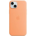 Etui Apple MT0W3ZM/A iPhone 15 6.1" MagSafe pomarańczowy/orange sorbet Silicone Case