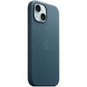 Etui Apple MT3G3ZM/A iPhone 15 6.1" MagSafe błękit pacyfiku/pacific blue FineWoven Case
