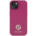 Guess GUHCP15SPS4DGPP iPhone 15 6.1" różowy/pink hardcase Strass Metal Logo