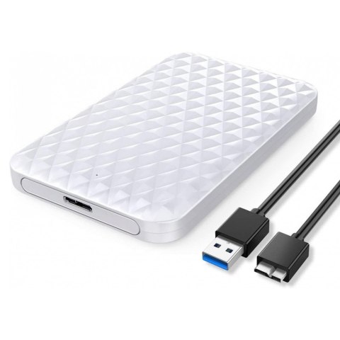 Orico Obudowa na dysk SATA 2,5" USB 5Gbps biała