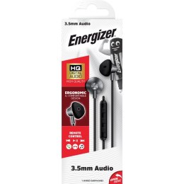 Energizer Słuchawki przewodowe jack 3,5 mm czarne