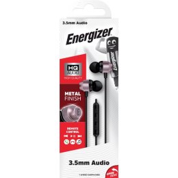 Energizer Słuchawki przewodowe jack 3,5 mm różowo-czarne