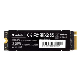 Dysk SSD Verbatim Vi7000G 2TB M.2 PCIe Gen4 NVME 2280 (7400/6700 MB/s)