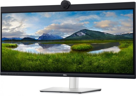 Dell Monitor P3424WEB 34 cale IPS Zakrzywiony WQHD (3440x1440)/21:9/HDMI/DP/USB-C/RJ-45/Kamera/Głośniki/Mikrofon/3Y