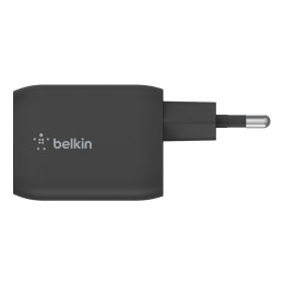 Belkin 65W PD PPS Dual USB-C GaN Charger Black