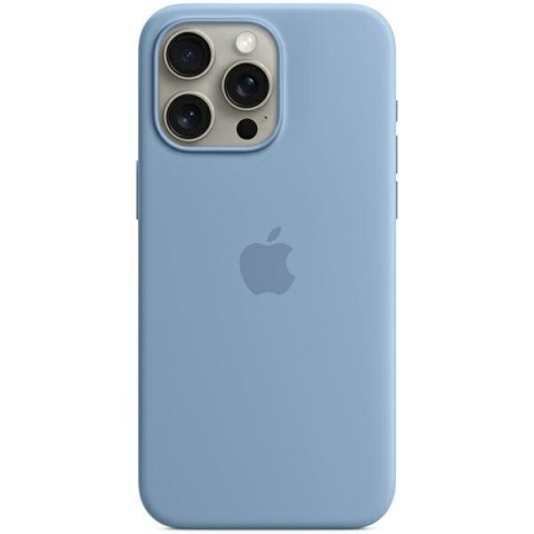 Etui Apple MT1L3ZM/A iPhone 15 Pro 6.1" MagSafe zimowy błękit/winter blue Silicone Case