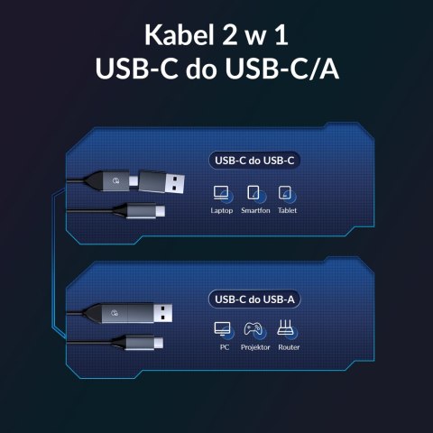 Orico Stacja dokująca 2x SATA 3,5", USB-C 10 Gbps