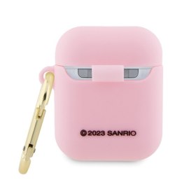 Hello Kitty HKA23DKHSP Airpods 1/2 cover różowy/pink Silicone 3D Kitty Head