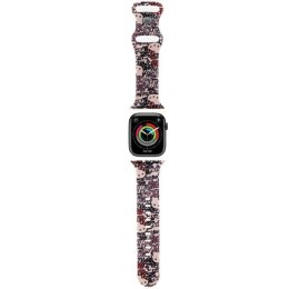 Hello Kitty Pasek HKAWMSDGPTP Apple Watch 38/40/41mm różowy/pink strap Silicone Tags Graffiti