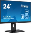 IIYAMA Monitor 23.8 cala XUB2492HSU-B6 IPS,HDMI,DP,100Hz,PIVOT,USB,HAS/150mm