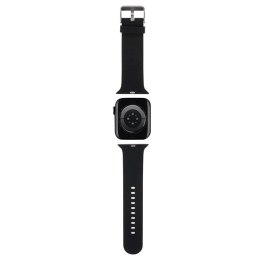 Karl Lagerfeld Pasek KLAWLSLKNK Apple Watch 42/44/45/49mm czarny/black strap 3D Rubber Karl Head