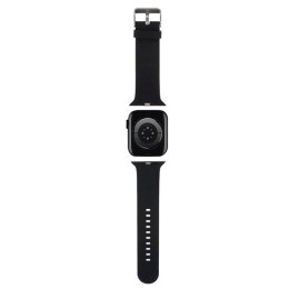 Karl Lagerfeld Pasek KLAWMSLCNK Apple Watch 38/40/41mm czarny/black strap 3D Rubber Choupette Heads