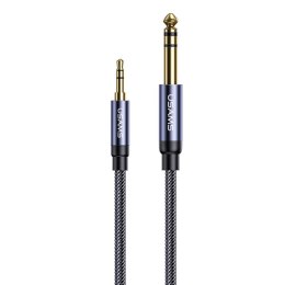 Kabel Audio Usams SJ539 Jack 3,5mm/6,35mm 1,2m czarny