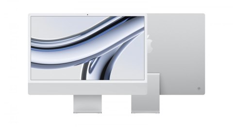 Apple IMac 24 cale: M3 8/8, 8GB, 256GB SSD - Srebrny