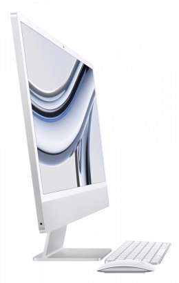 Apple IMac 24 cale: M3 8/10, 8GB, 256GB SSD - Srebrny