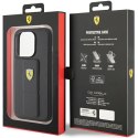 Ferrari FEHCP15LGSPSIK iPhone 15 Pro 6.1" czarny/black hardcase Grip Stand Metal Logo