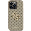 Guess GUHCP15XPSP4LGD iPhone 15 Pro Max 6.7" złoty/gold hardcase Perforated 4G Glitter