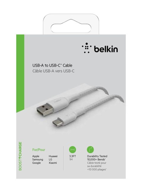 Belkin Braided C-A 1M, WHT