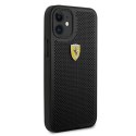 Ferrari FESPEHCP12SBK iPhone 12 mini 5,4" czarny/black hardcase On Track Perforated