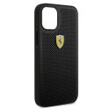Ferrari FESPEHCP12SBK iPhone 12 mini 5,4" czarny/black hardcase On Track Perforated