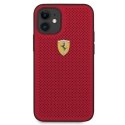 Ferrari FESPEHCP12SRE iPhone 12 mini 5,4" czerwony/red hardcase On Track Perforated