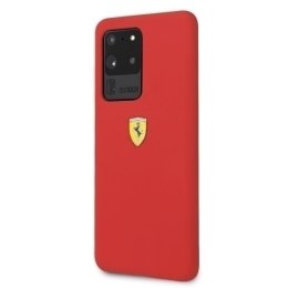 Ferrari Hardcase FESSIHCS69RE S20 Ultra G988 czerwony/red Silicone