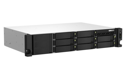 QNAP TS-864eU-RP-8G | 8-zatokowy płytki serwer NAS, Intel Celeron, 8GB RAM, 2x 2,5GbE RJ-45, RP RACK