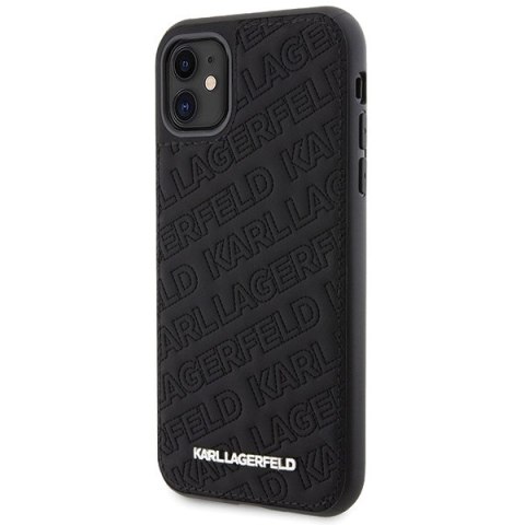 Karl Lagerfeld KLHCN61PQKPMK iPhone 11 / Xr 6.1" czarny/black hardcase Quilted K Pattern