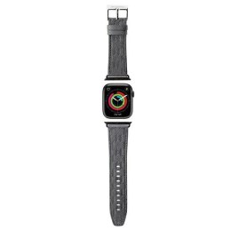 Karl Lagerfeld Pasek KLAWLSAKLHPG Apple Watch 42/44/45/49mm srebrny/silver strap Saffiano Monogram