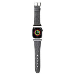 Karl Lagerfeld Pasek KLAWMSAKLHPG Apple Watch 38/40/41mm srebrny/silver strap Saffiano Monogram