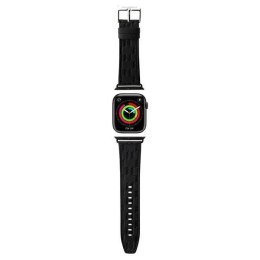 Karl Lagerfeld Pasek KLAWMSAKLHPK Apple Watch 38/40/41mm czarny/black strap Saffiano Monogram