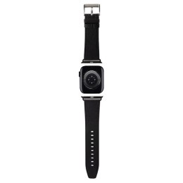 Karl Lagerfeld Pasek KLAWMSAKLHPK Apple Watch 38/40/41mm czarny/black strap Saffiano Monogram