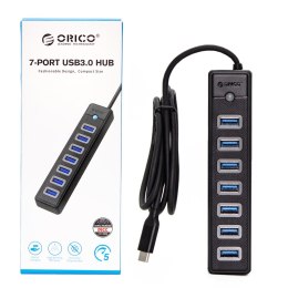 Orico Hub USB-C 5Gbps, 7 portów