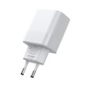 TECH-PROTECT C20W 2-PORT NETWORK CHARGER PD20W + TYPE-C CABLE WHITE